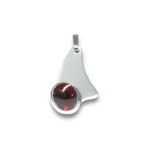 Sterling silver and Garnet pendant